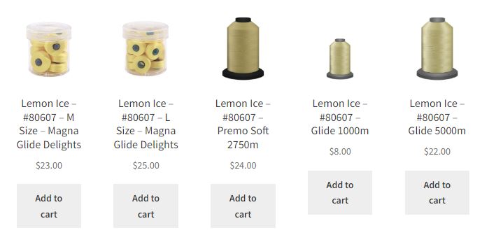 Combo lemon ice